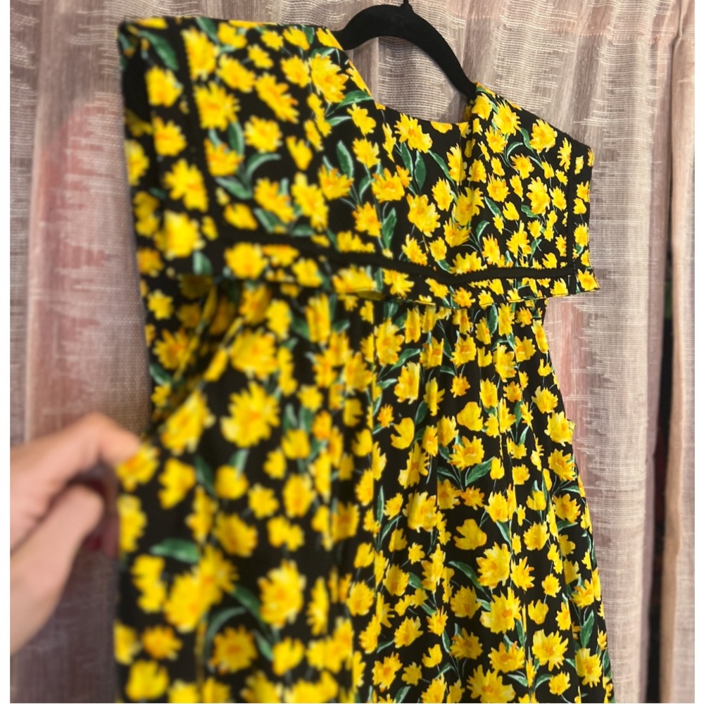 Anthropologie / Maeve Poplin Sunflower Babydoll Dress - Picture 10 of 15